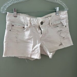 American Eagle Distressed, Low-rise Denim Shorts
